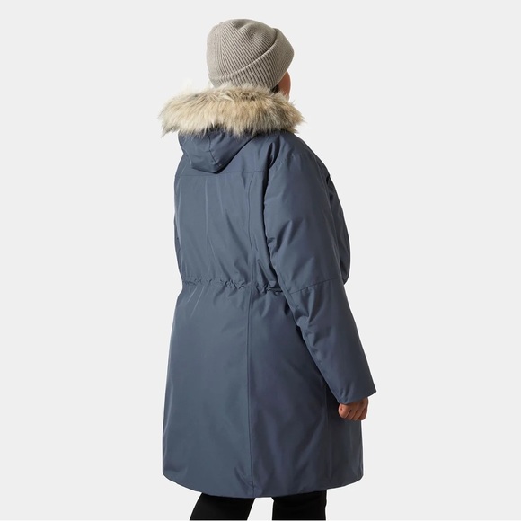Helly Hansen Women's Senja Plus Parka 3x NWT Waterproof Blue Winter Coat - Picture 6 of 15